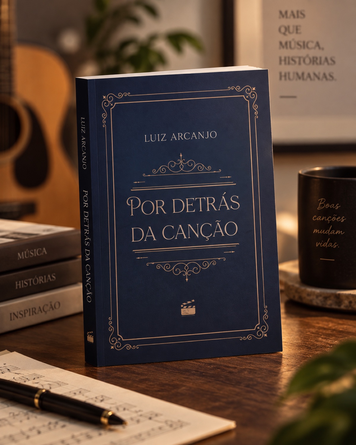 Livro Por Detrás da Canção em composição editorial